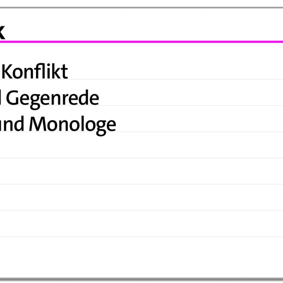 Karteikarte zur literarischen Gattung Dramatik | kolleg24 Deutsch