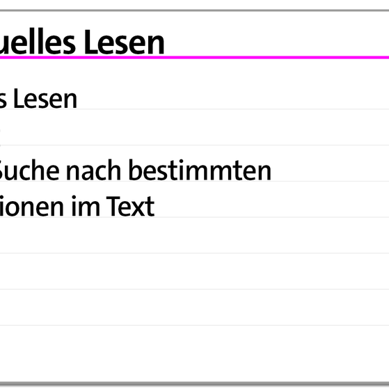 Lesetechnik punktuelles Lesen Karteikarte | kolleg24 Deutsch