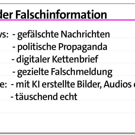 Karteikarten Fake News erkennen | kolleg24 Deutsch