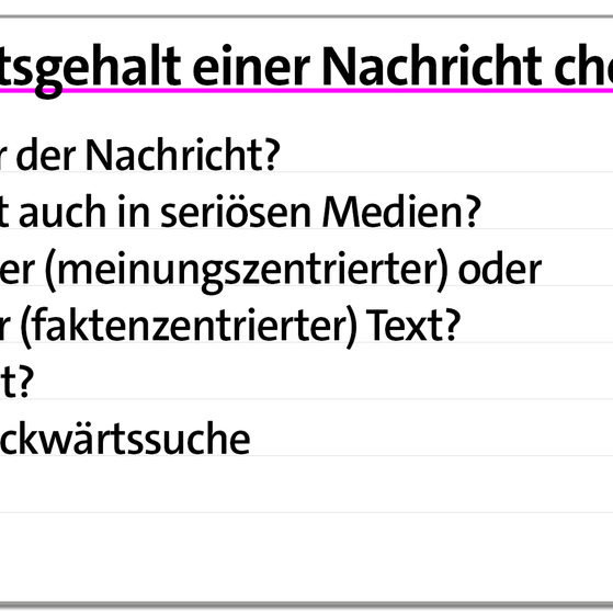 Karteikarten Fake News erkennen | kolleg24 Deutsch
