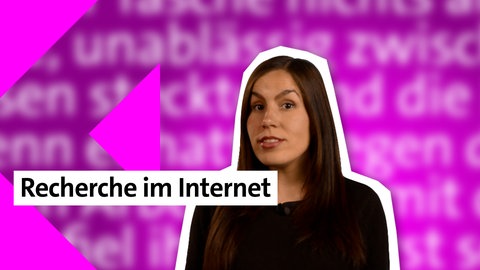 Presenterin der Folge zur Recherche im Internet im kolleg24 Deutsch