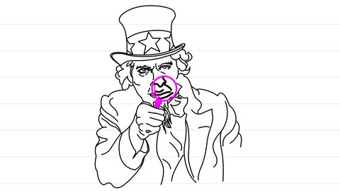 Karikatur des Uncle Sam als Personifikation der Vereinigten Staaten von Amerika | kolleg24 Deutsch