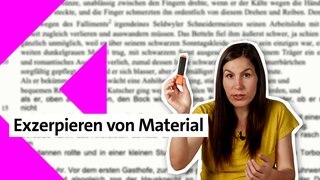 Presenterin der Folge zum Exzerpieren von Material im kolleg24 Deutsch