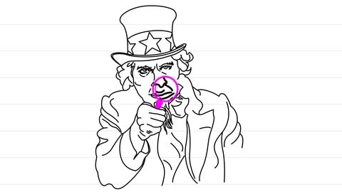 Karikatur des Uncle Sam als Personifikation der Vereinigten Staaten von Amerika | kolleg24 Deutsch