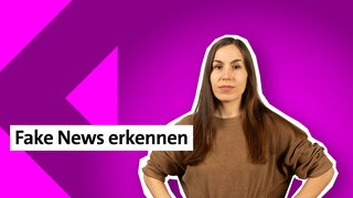 Presenterin der Folge zum Erkennen von Fake News im kolleg24 Deutsch
