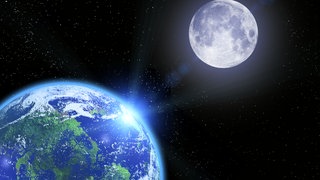 Die Erde und der Mond im Weltall: Wie entstehen die Mondphasen?