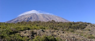 Der Kilimandscharo ist ein Vulkan - seit 1700 Jahren nicht mehr aktiv. 