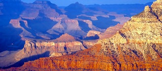 Im Grand Canyon in den USA ist die Landschaft aus Sedimentgestein besonders deutlich zu erkennen.