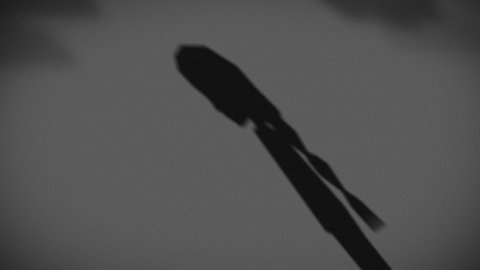 Schattenriss eines Mädchens