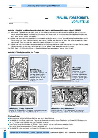 Arbeitsblatt 1: Frauen im Mittelalter (Foto: )