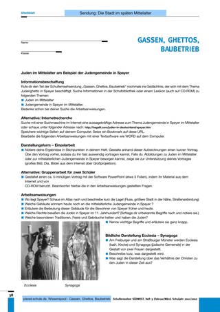 Arbeitsblatt 1: Juden im Mittelalter (Foto: )