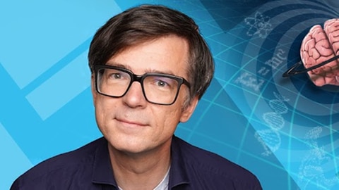 Porträtfoto von Ralph Caspers und der Schriftzug 