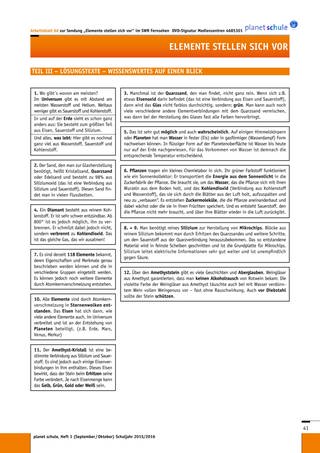 Arbeitsblatt 6d: Lösungstexte – Wissenswertes auf einen Blick (Foto: )