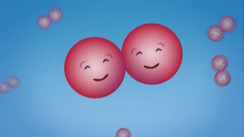 Sauerstoffatome in der Luft.
