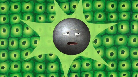 Eisenatom in Pflanzenzelle.