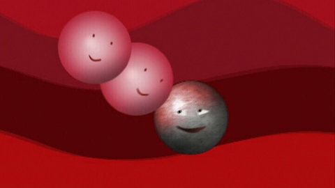 Eisenatom in Blutbahn.