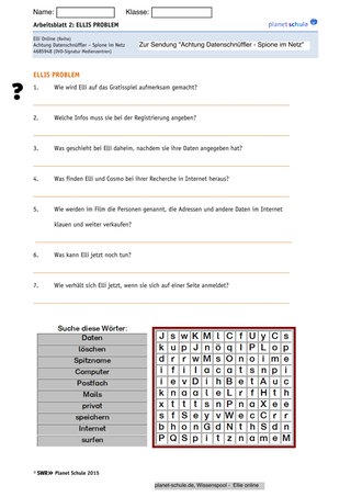 Arbeitsblatt 2: Gratisspiel: Ellis Problem