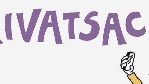 Zeichnung von Elli (unten rechts). Zentral steht der Schriftzug 