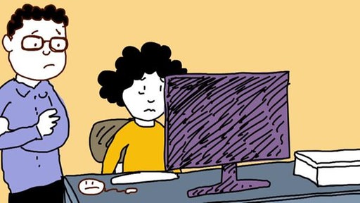 Ellis Vater, Elli vor Computer