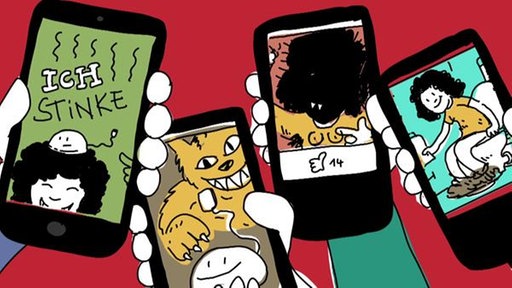 Veränderte und beleidigende Bilder auf Smartphones