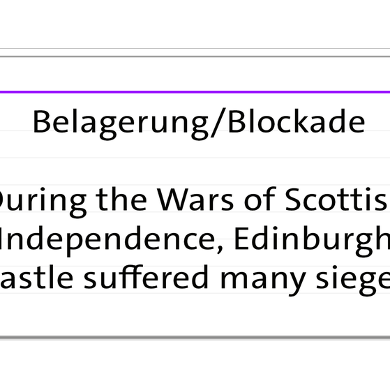 Grafik einer Karteikarten-Rückseite zum Wort "siege" | kolleg24 Englisch