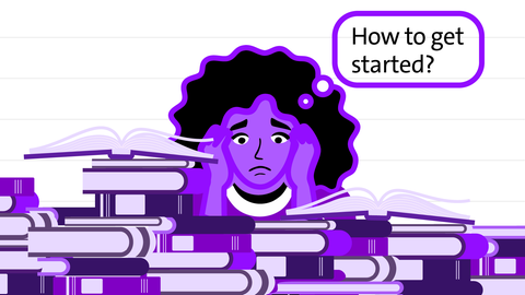 Illustration of how to get started with writing | kolleg24 Englisch