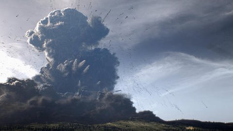 Vulkanausbruch (Foto: SWR)