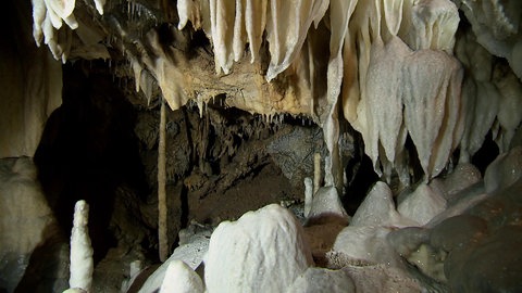 Tropfsteinhöhle.