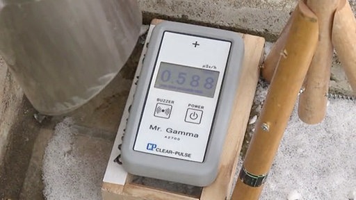 Messung an der Regenrinne