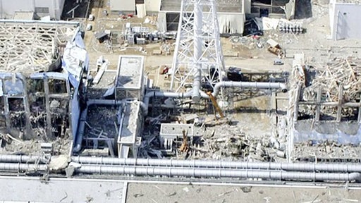 zerstörtes Atomkraftwerk