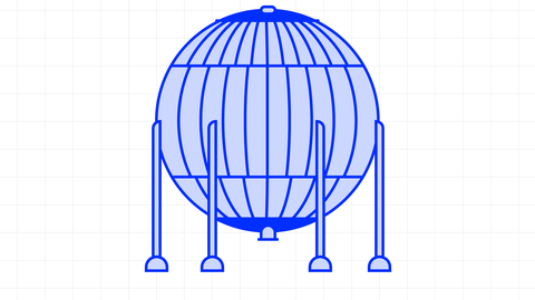 Beispielgrafik eines Kugeltanks