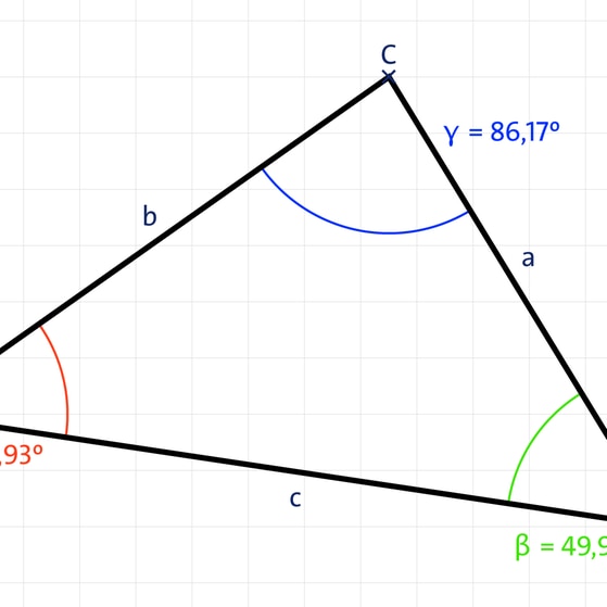 Ein spitzwinkliges, unregelmäßiges Dreieck | kolleg24 Mathematik