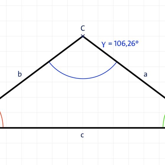 Ein gleichschenkliges, stumpfwinkliges Dreieck | kolleg24 Mathematik