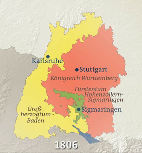 Karte von 1806 (Foto: SWR - Screenshot aus der Sendung)