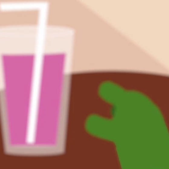 Ein verschwommenes Bild von einem Glas aus der Sicht der Schildkröte, die danach greift (Foto: SWR – Screenshot aus der Sendung)