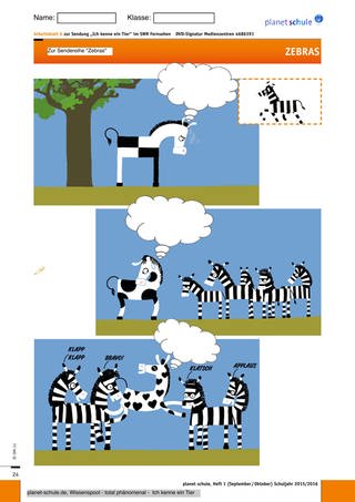 Arbeitsblatt 6: Das andere Zebra (Foto: )