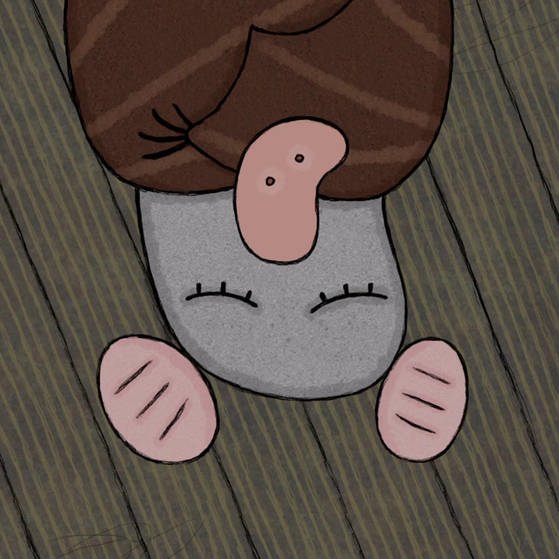 Animation : Fledermaus schläft kopfüber. (Foto: SWR – Screenshot aus der Sendung)
