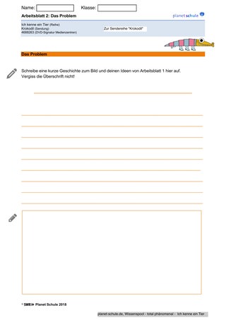 Arbeitsblatt 2: Das Problem