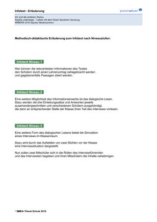 Infoblatt: Infotext Niveaustufen (Foto: )