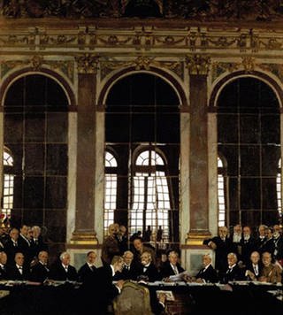 Friedenskonferenz von Versailles 1918 (Foto: dpa)