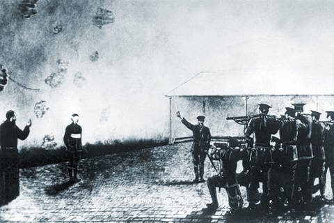 Exekution irischer Rebellen nach dem Aufstand (Foto: dpa)