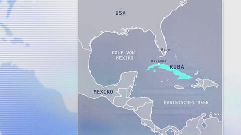 Karte: Kuba (Foto: SWR - Screenshot aus der Sendung)