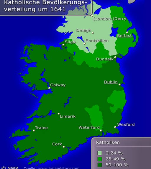 Karte: Landkarte Irland