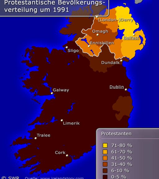 Karte: Landkarte Irland