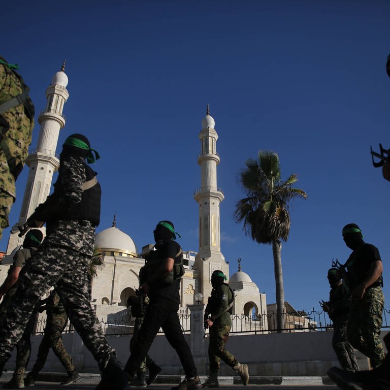 Kämpfer der Terrororganisation Hamas kontrollieren den Gazastreifen. Nahostkonflikt: Die Macht der Hamas und ihre Ziele 