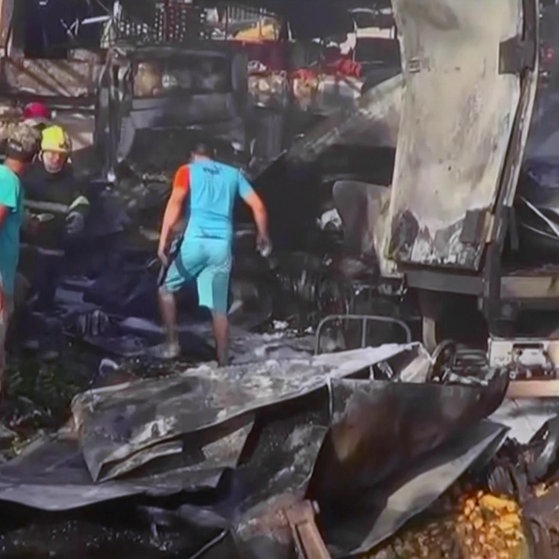 Verwüstung nach Terroranschlag