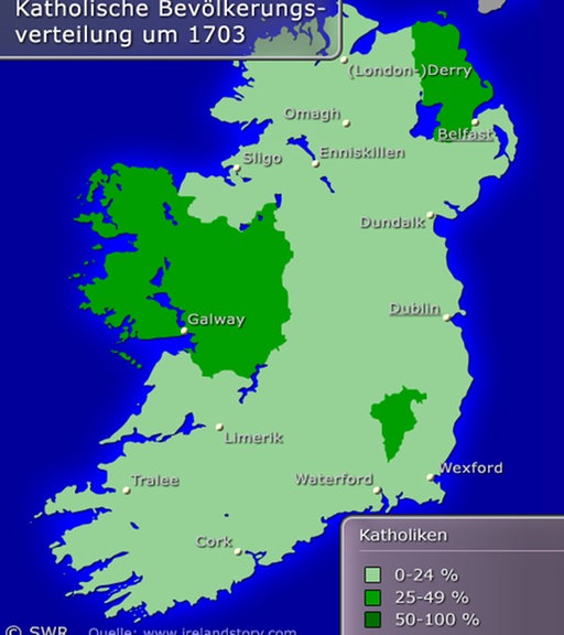 Karte: Landkarte Irland