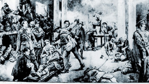 Irische Rebellen besetzen das Hauptpostamt in Dublin