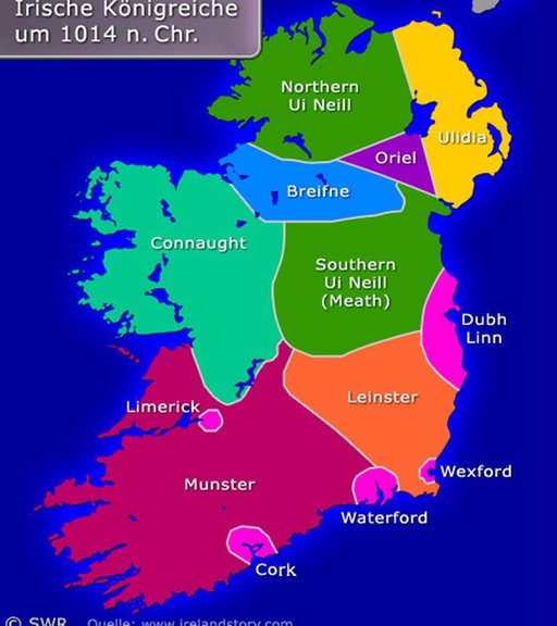 Karte: Landkarte Irland