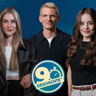 Hosts Mona Berner, Paul Lüder und Aurora Lushtaku (v.l.n.r.)